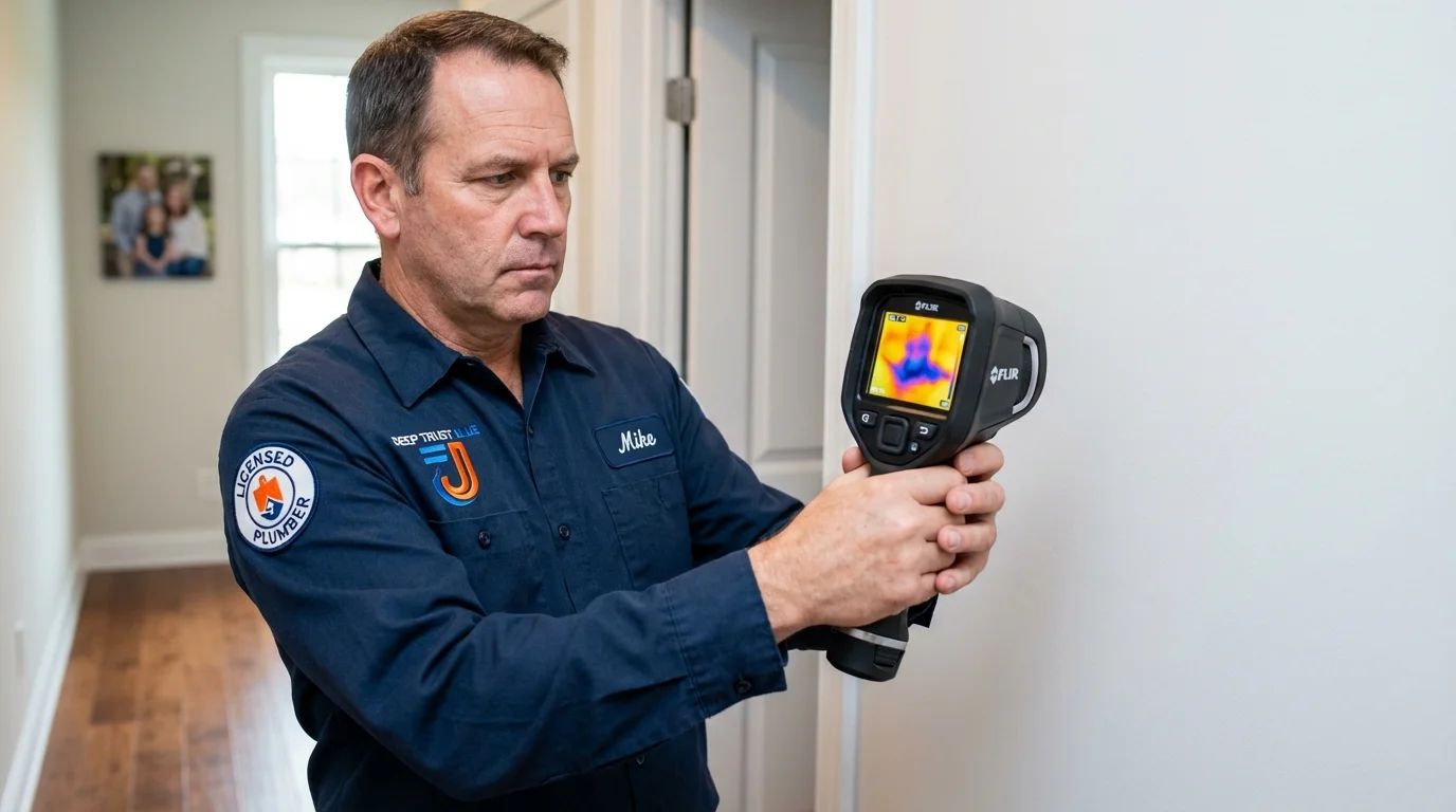 Thermal imaging leak detection by Johns Plumbing LLC in Marcus